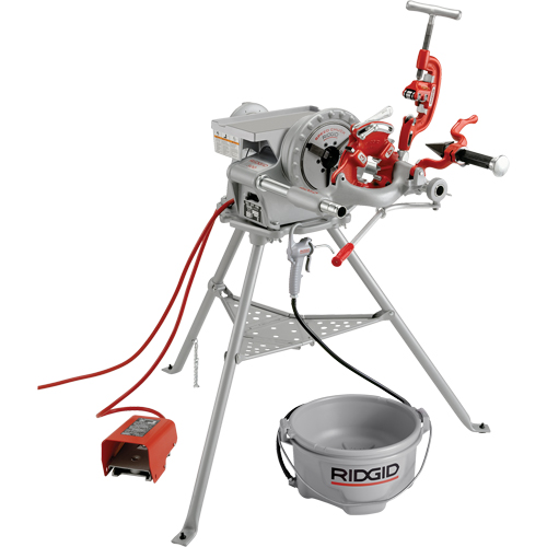 Syst&egrave;me de filetage complet pour fileteuse &eacute;lectrique mod&egrave;le 300, 57 tr/min, Filetage de la tige 1/8" - 2"  Pryde Industrial Inc.