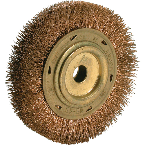 Brosse &agrave; fils cr&ecirc;p&eacute;s pour outils &eacute;lectriques, 6" dia., Arbre 5/8" Pryde Industrial Inc.