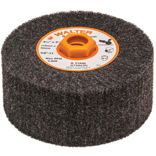 Blendex Surface Conditioning Drum, 4-1/2" Dia. x 2" W, 5/8"-11 Arbor, Super Fine Grit Pryde Industrial Inc.