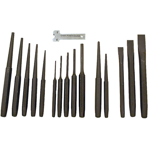 Punch & Chisel Set, 16 Pieces Pryde Industrial Inc.