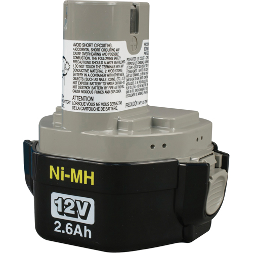 Pod-Style Battery, Ni-MH, 12 V, 2.6 A Pryde Industrial Inc.
