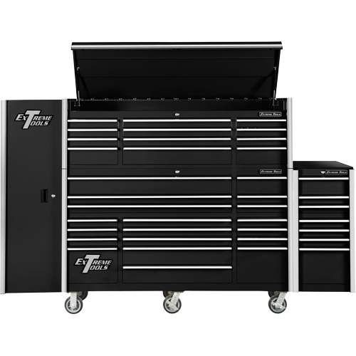 Armoire lat&eacute;rale s&eacute;rie RX, 3 tiroirs, 19" la x 25" p x 61" h, Noir Pryde Industrial Inc.