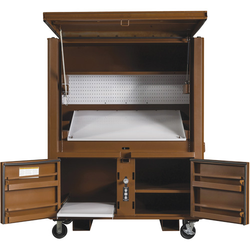 Field Office Jobsite Box, 33" W x 63" D x 80" H, Steel, Red Pryde Industrial Inc.