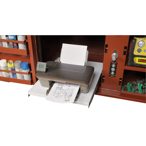 Field Office Jobsite Box, 33" W x 63" D x 80" H, Steel, Red Pryde Industrial Inc.