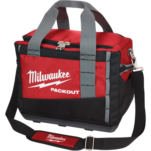 Packout Tool Bag, Ballistic Nylon, 2 Pockets, Black/Red Pryde Industrial Inc.