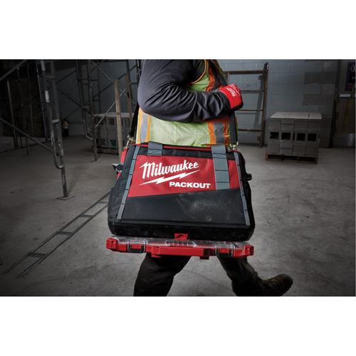 Packout Tool Bag, Ballistic Nylon, 2 Pockets, Black/Red Pryde Industrial Inc.
