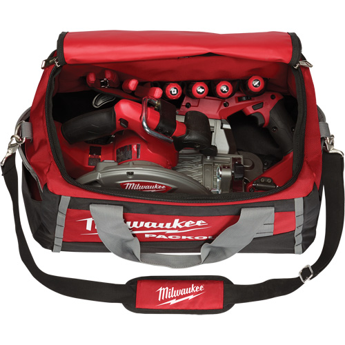 Packout Tool Bag, Ballistic Nylon, 8 Pockets, Black/Red Pryde Industrial Inc.