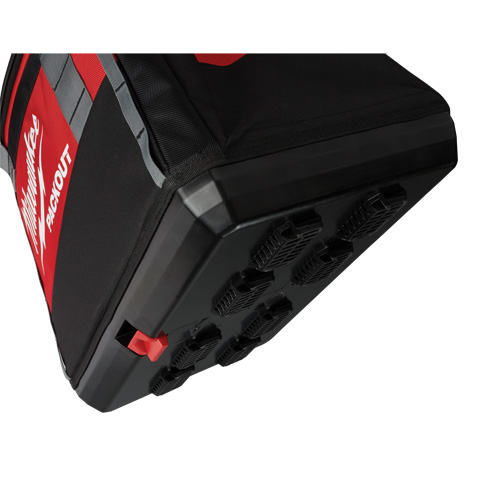 Packout Tool Bag, Ballistic Nylon, 8 Pockets, Black/Red Pryde Industrial Inc.