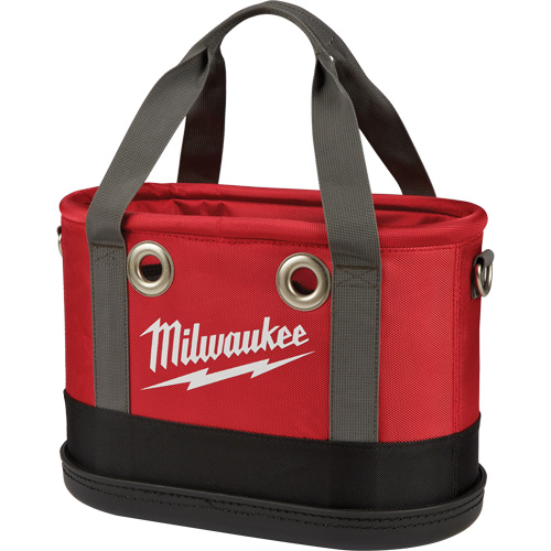 Aerial Utility Oval Bag, Ballistic Nylon, 14 Pockets, Black/Red Pryde Industrial Inc.