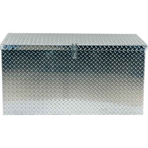 Aluminum Treadplate Portable Tool Box, 25-1/16" D x 49-1/4" W x 24" H, Silver Pryde Industrial Inc.