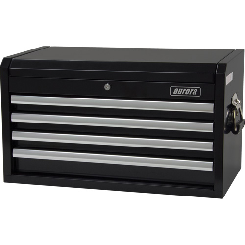 Industrial Tool Chest, 26" W, 4 Drawers, Black Pryde Industrial Inc.
