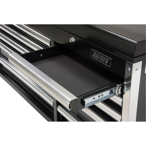 Industrial Tool Chest, 41" W, 10 Drawers, Black Pryde Industrial Inc.