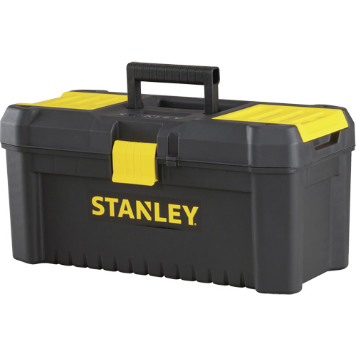 Essential&reg; Tool Box with Tray, 16" W x 8" D x 7-3/10" H, Black/Yellow Pryde Industrial Inc.