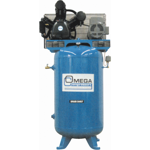Industrial Series Air Compressors - Vertical Compressors - Two Stage, 66.6 Gal. (80 US Gal) Pryde Industrial Inc.