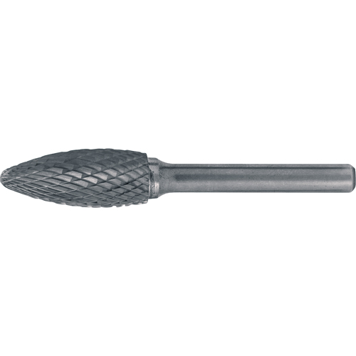 Fraises au carbure solide - Forme de flamme CLEVELAND, 5/16" dia., 1/4" Tige Pryde Industrial Inc.