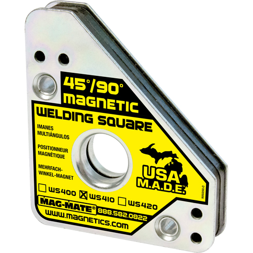 Magnetic Welding Squares, 3-3/4" L x 3/4" W x 4-3/8" H, 75 lbs. Pryde Industrial Inc.