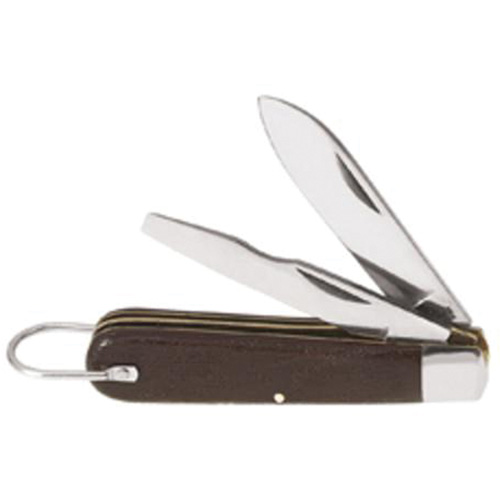 2-Blade Pocket Knife, 2-1/2" Blade, Carbon Steel Blade, Plastic Handle Pryde Industrial Inc.