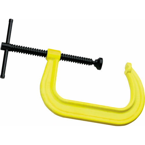 Serre-joint en C de s&eacute;curit&eacute; haute visibilit&eacute;, Capacit&eacute; de 2-1/8" (54 mm), Profondeur de gorge de 2-1/4" (57 mm) Pryde Industrial Inc.