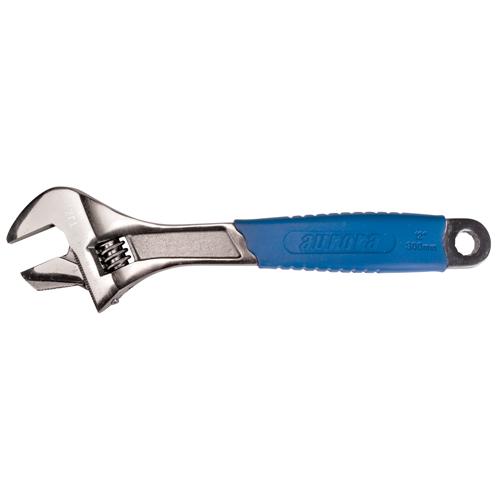 Adjustable Wrench, 12" L, 1-5/8" Max Width, Black Pryde Industrial Inc.