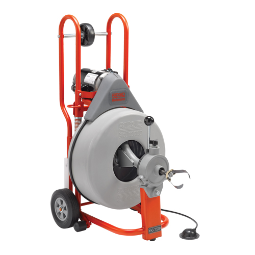 Drum Machine Drain Cleaner K-750, Electric, 3/4" x 100' Pryde Industrial Inc.