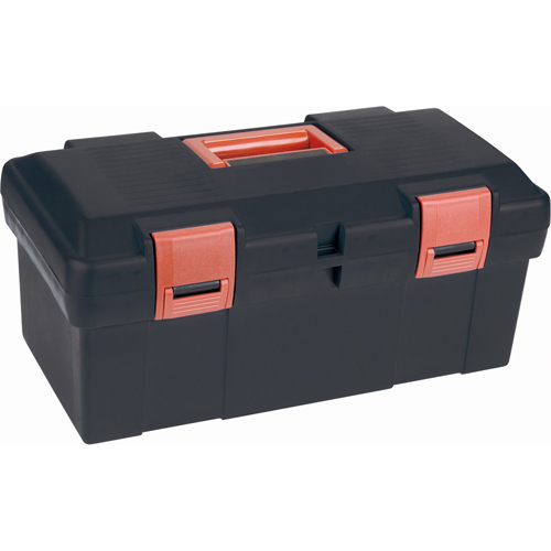 Heavy-Duty Tool Box, 17-1/2" W x 9-1/2" D x 8" H, Black Pryde Industrial Inc.