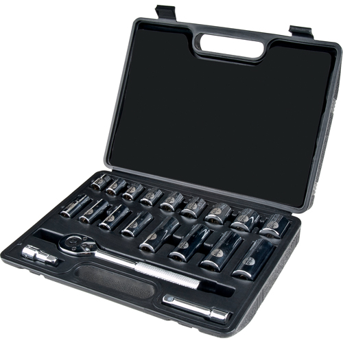 Jeu de douilles, 20 Mcx, Prise de 3/8", Profond Pryde Industrial Inc.