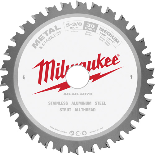 Lame de scie circulaire MetalTech, 5-3/8", 30 dents, Pour M&eacute;tal Pryde Industrial Inc.