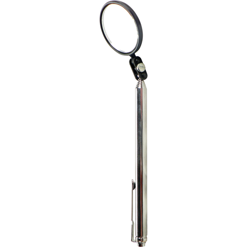 Inspection Mirror, Circular, 1-1/2" L x 1-1/2" W, Telescopic Pryde Industrial Inc.