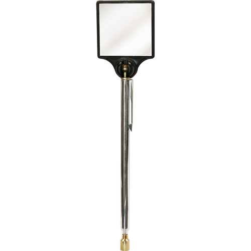 Inspection Magnetic Mirror, Square, 2" L x 2" W, Telescopic Pryde Industrial Inc.
