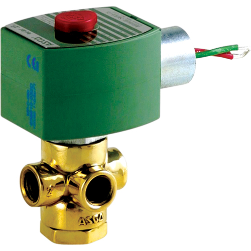 &eacute;lectrovannes universelles 3 voies &agrave; action directe, Tuyau de 1/4", 50 psi Pryde Industrial Inc.
