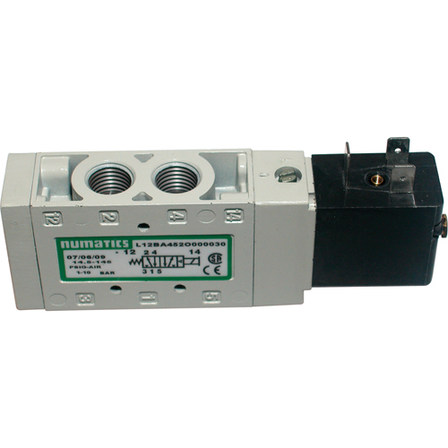 Pilot 5-Way 2-Position 4-Way Solenoid Valves, 1/4" Pipe, 150 PSI Pryde Industrial Inc.