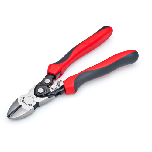 Pro Series Dual Material Diagonal Compound Action Cutting Pliers, 8" L Pryde Industrial Inc.