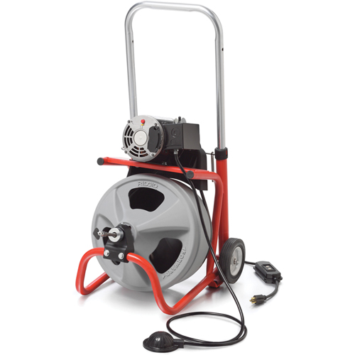 K-400 Drain Cleaning Machine with C-31 IW Cable, Electric, 3/8" Pryde Industrial Inc.