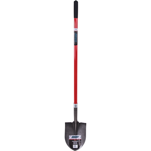 Heavy-Duty Round Point Shovel, Carbon Steel Blade, Fibreglass, Straight Handle Pryde Industrial Inc.