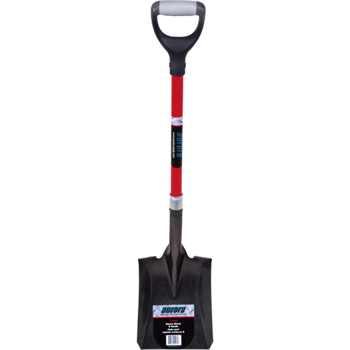 Heavy-Duty Square Shovel, Fibreglass, Carbon Steel Blade, D-Grip Handle, 29-1/2" Long Pryde Industrial Inc.