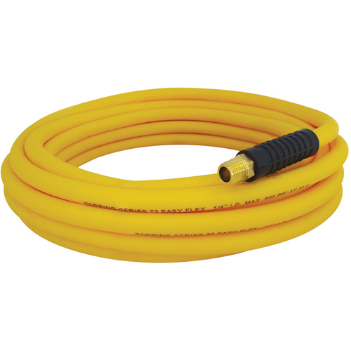 Easyflex Premium Hoses with Fittings, Air/Water, Technopolymer, 3/8" dia. x 25', 300 psi, 1/4 NPT Pryde Industrial Inc.