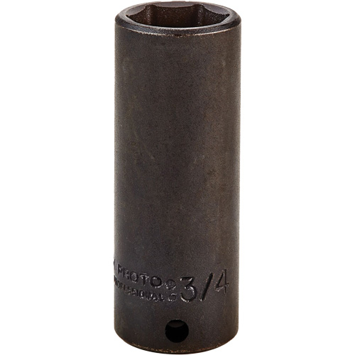 Socket, Impact, 3/4", 3/8" Drive, 6 Points, Deep Pryde Industrial Inc.