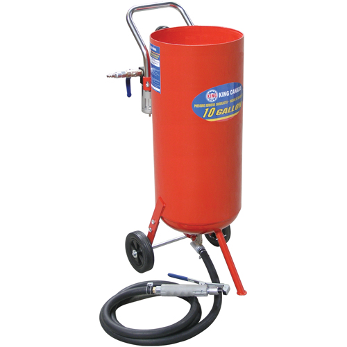 Pressure Abrasive Sandblasters, 6-25 CFM, 8.3 Gal. (10 US Gal) Tank Pryde Industrial Inc.