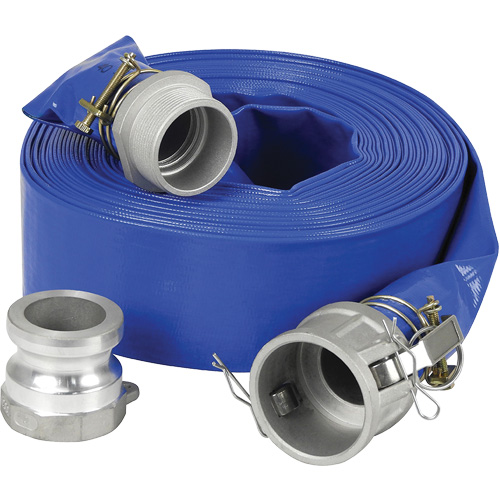 Lay-Flat Discharge Hose Kit for Water Pump, 2" x 600" Pryde Industrial Inc.