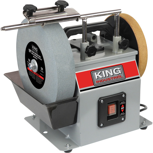 Wet/Dry Sharpener, 10" Wheel Diameter, 1/4 HP, 115 RPM Pryde Industrial Inc.