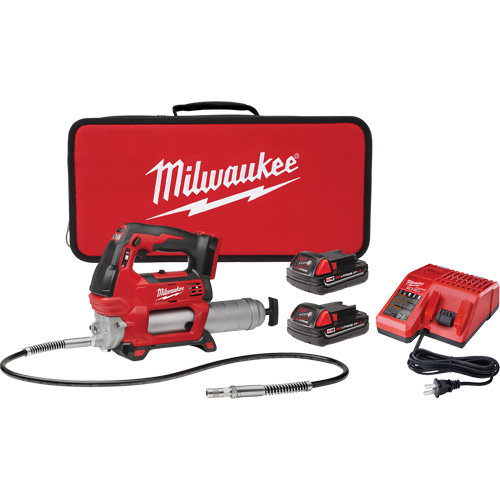 M18 Cordless 2-Speed Grease Gun Kit, Lithium-Ion, 18 V Pryde Industrial Inc.