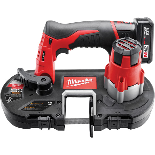 M12 Cordless Sub-Compact Band Saw Kit, 12 V, 1-5/8" Capacity Pryde Industrial Inc.