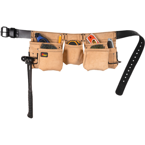 Journeyman Carpenter Aprons, Leather, Tan Pryde Industrial Inc.