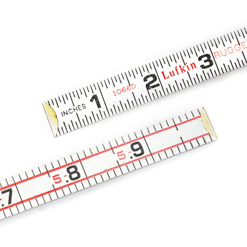 R&egrave;gle en bois pliante, 6' lo, Bois, Graduations de 1/6" Pryde Industrial Inc.