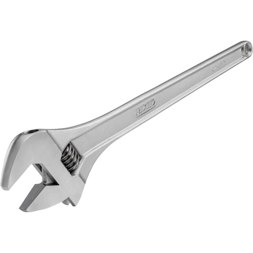 Adjustable Wrench, 6" L, 3/4" Max Width, Chrome Pryde Industrial Inc.