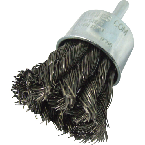 Brosses mont&eacute;es &agrave; fils nou&eacute;s, 1" dia., dia. Des fils 0,014", Tige 1/4" Pryde Industrial Inc.