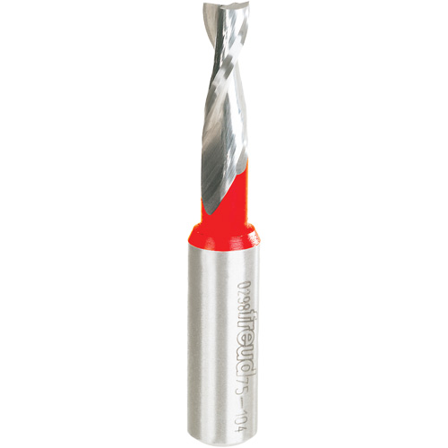 Up Spiral Router Bit, 5/16" Dia., 1" Carbide Height, 3" L, 1/2" Shank Pryde Industrial Inc.