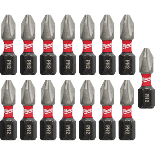 Forets &agrave; chocs Shockwave, Phillips, #2, Prise 1/4" Pryde Industrial Inc.