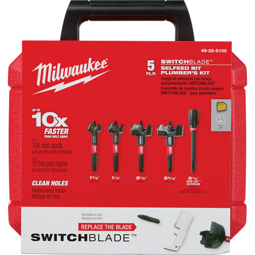 Jeu de forets autoaliment&eacute;s pour plombier Switchblade Pryde Industrial Inc.