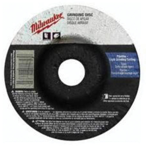 Grinding Wheel, 4-1/2" x 1/8", 7/8" Arbor, Aluminum Oxide, Type 27 Pryde Industrial Inc.